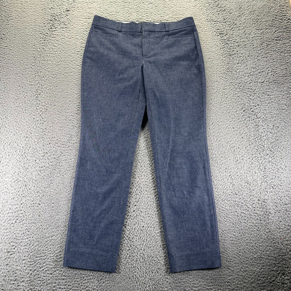 Banana Republic Sloan Pant Womens 6 Blue Cotton Dress Business Career Stretch
